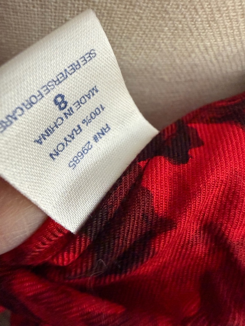 Pendleton Red Floral Maxi Skirt - Picture 5 of 5